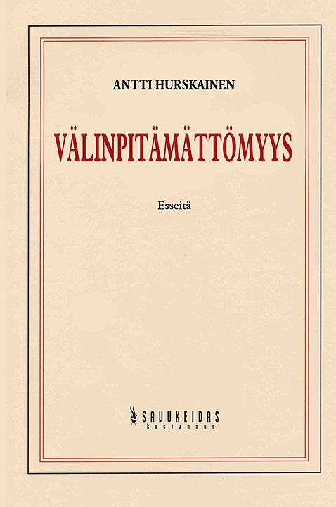 Välinpitämättömyys-kirjan kansi